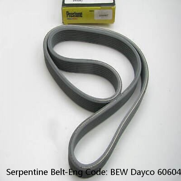 Serpentine Belt-Eng Code: BEW Dayco 6060470 #1 image