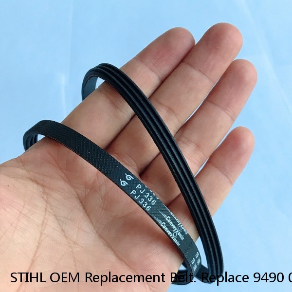 STIHL OEM Replacement Belt. Replace 9490 000 7915 Multi Ribbed (400K4) 1/2x40" #1 image